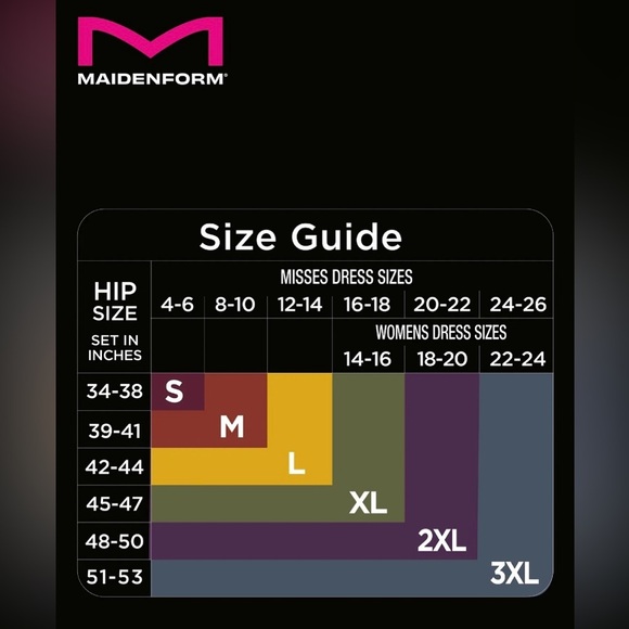 Maidenform High Waist Shaping Brief Size 2X Black NWT - Picture 5 of 6